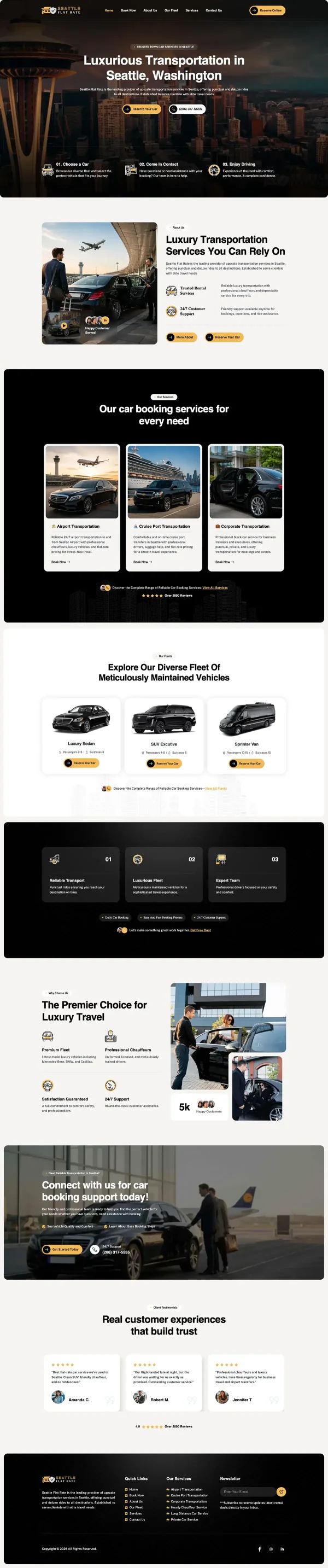 Transportation Website Design for a U.S. Business website screenshot